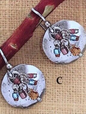 Silpada 925 Sterling Silver Dome Disc Earrings W1997